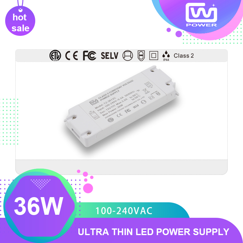 TZ-3612C 36W IP44 ETL FCC constant voltage LED driver