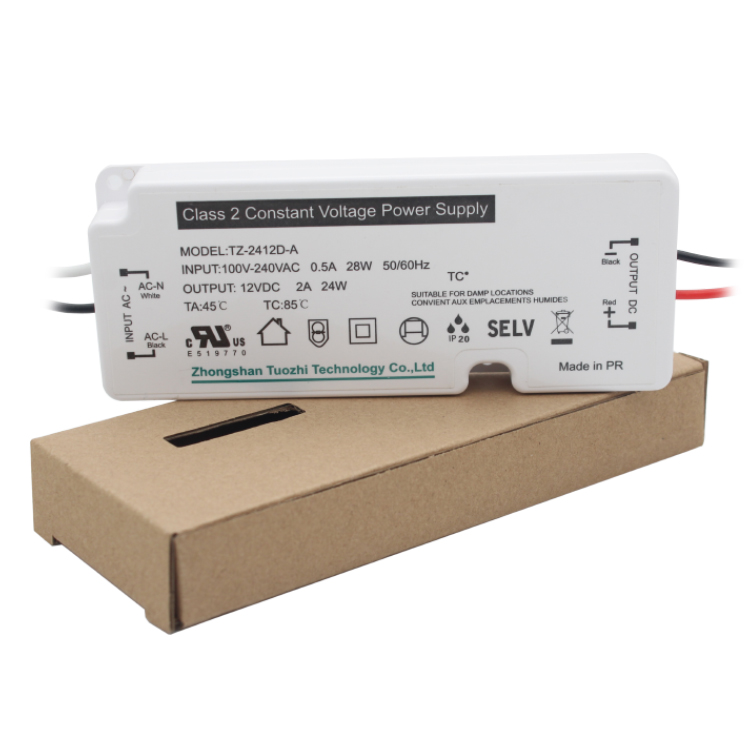 TZ-2412D-A  24W 12V 24V UL Ultra-thin LED Driver